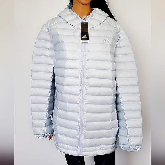 adidas Jackets & Blazers - 46- Adidas varillite Down hooded insulation jacket women's size 2X model AB261